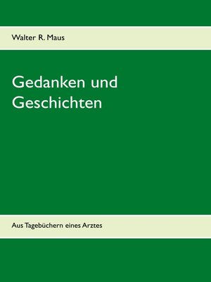 cover image of Gedanken und Geschichten